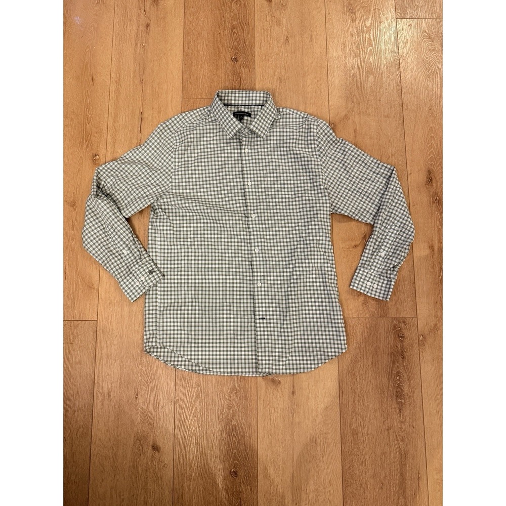 Banana Republic Men's XL Green Check Plaid Long Sleeve Button‎ Up Shirt